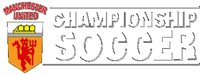 Manchester United Championship Soccer logo for Super Nintendo